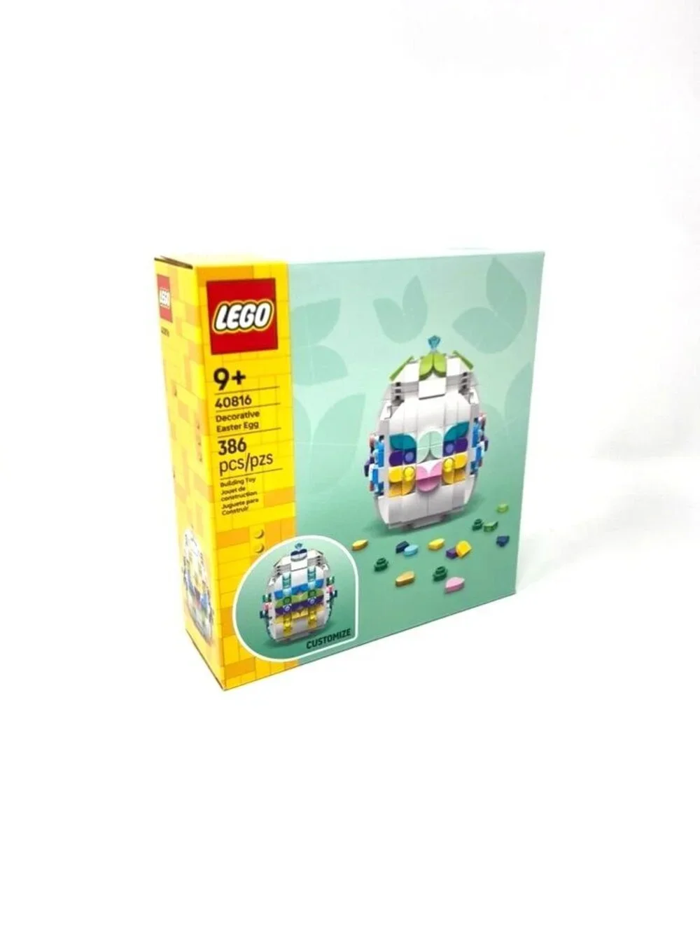 LEGO 40816 Decorative Easter Egg Building Toy Spring Ages 9+ 386 Pcs Creative